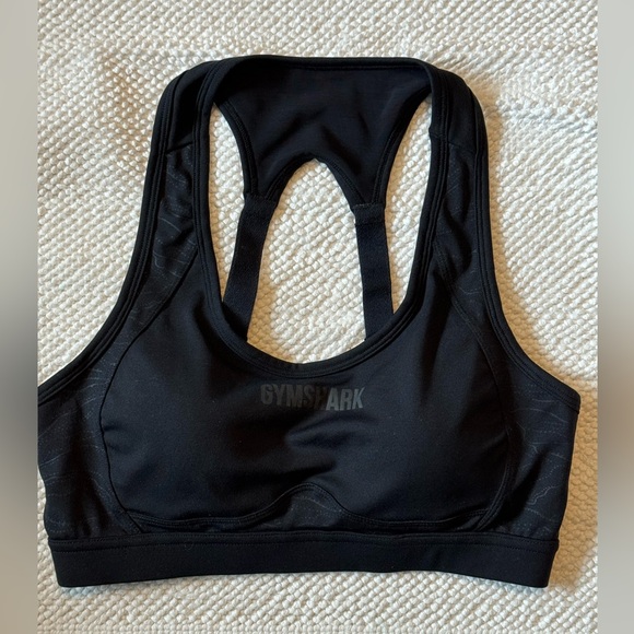 Gymshark Other - Gymshark Adapt Fleck Seamless Sports Bra Black Size Medium
